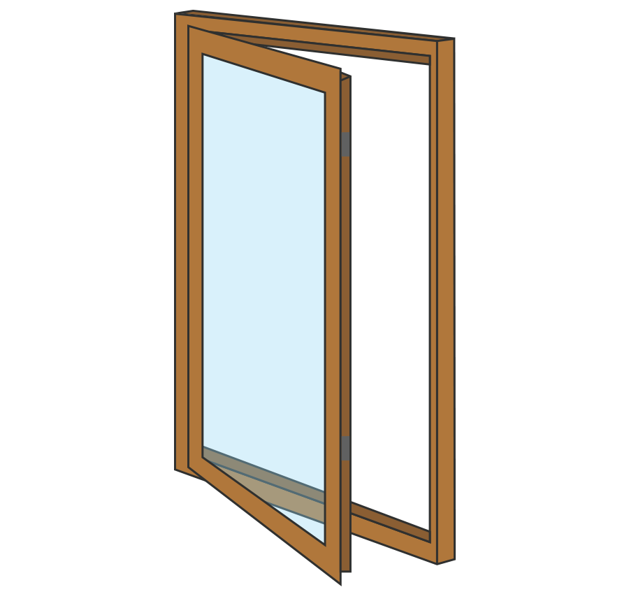 Wooden Casement Window